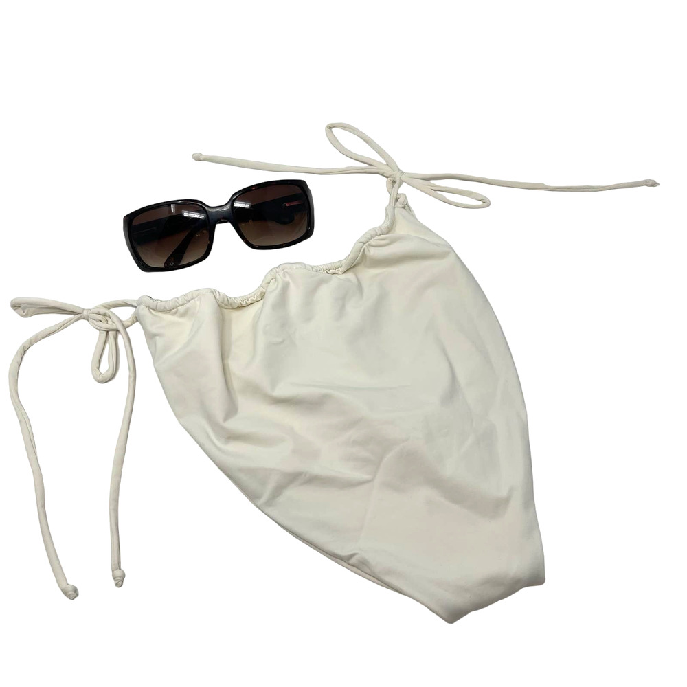Good American Size XL Tiny Ties Swim Bottom Ivory Size 4 - Picture 3 of 9